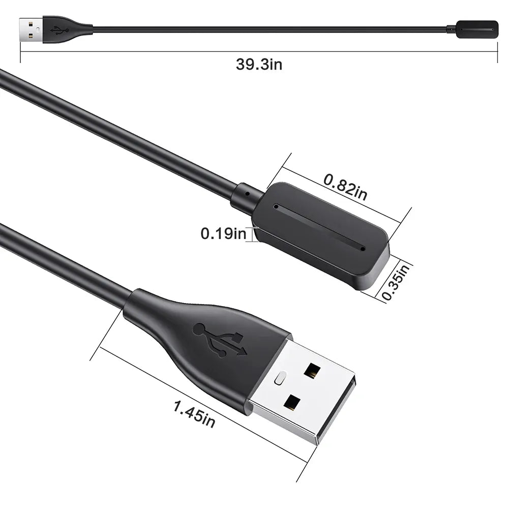 Câble de charge magnétique USB 1 m – Compatible Polar Pacer / Pacer Pro / Ignite 3 / Vantage V3