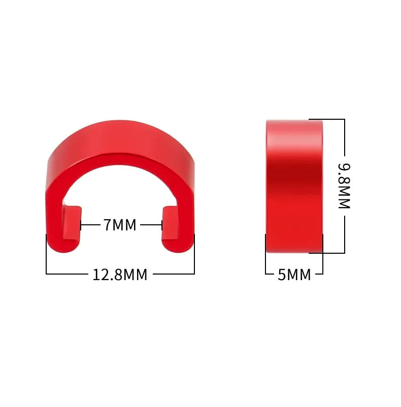 Lot de 10 clips de fixation pour gaines et durites – Aluminium