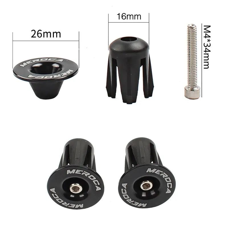 Bouchons de cintre vélo – 22 à 24 mm – Vis M4 – Multicolore