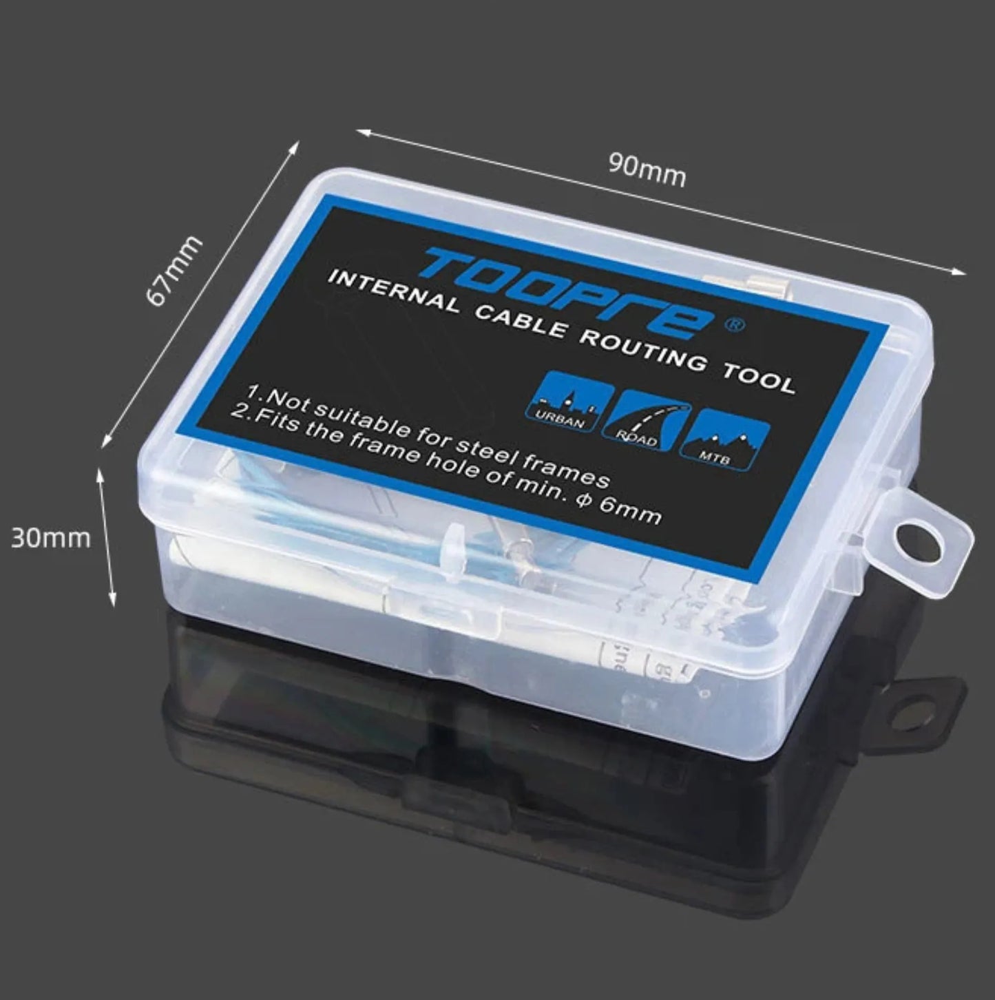 Outil de routage de câbles de vélo standard – Alliage d’aluminium et aimants