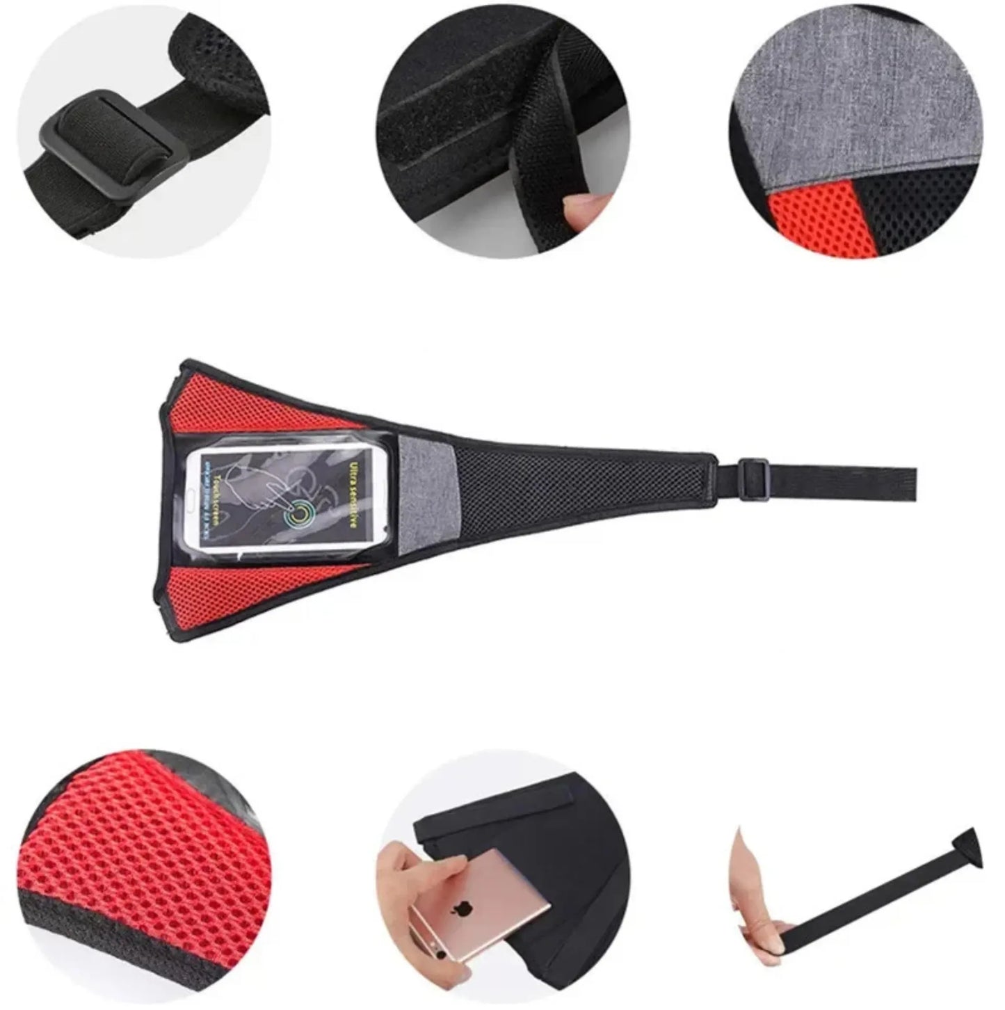 Toile anti-transpiration vélo avec housse téléphone – Protection cadre et entraînement indoor