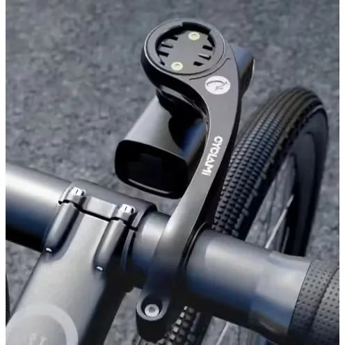 Support déporté XL bras allongé optimisé pour Garmin 1030/1040/1050 + fixation éclairage ou gopro