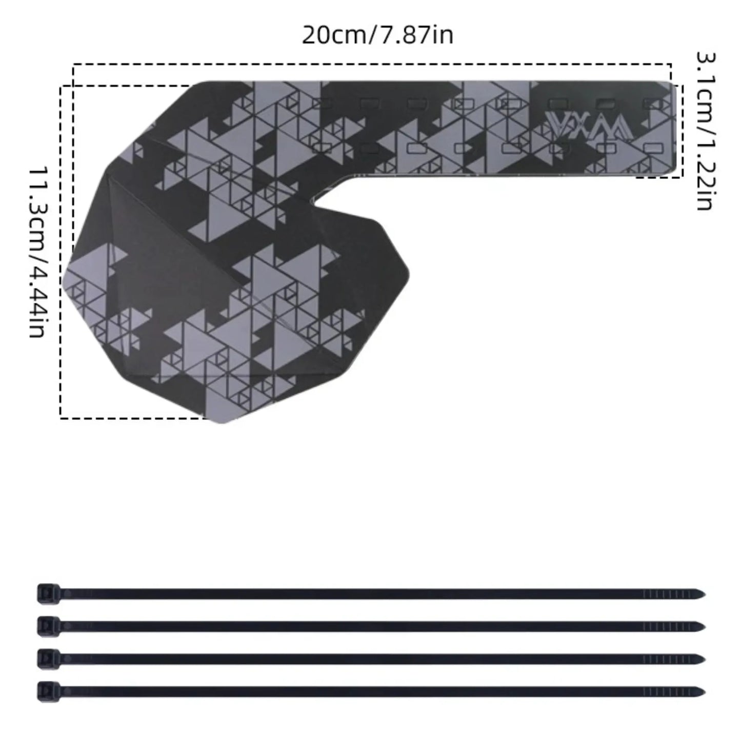 Protection de dérailleur arrière VXM – Plaque de protection transmission vélo route et VTT