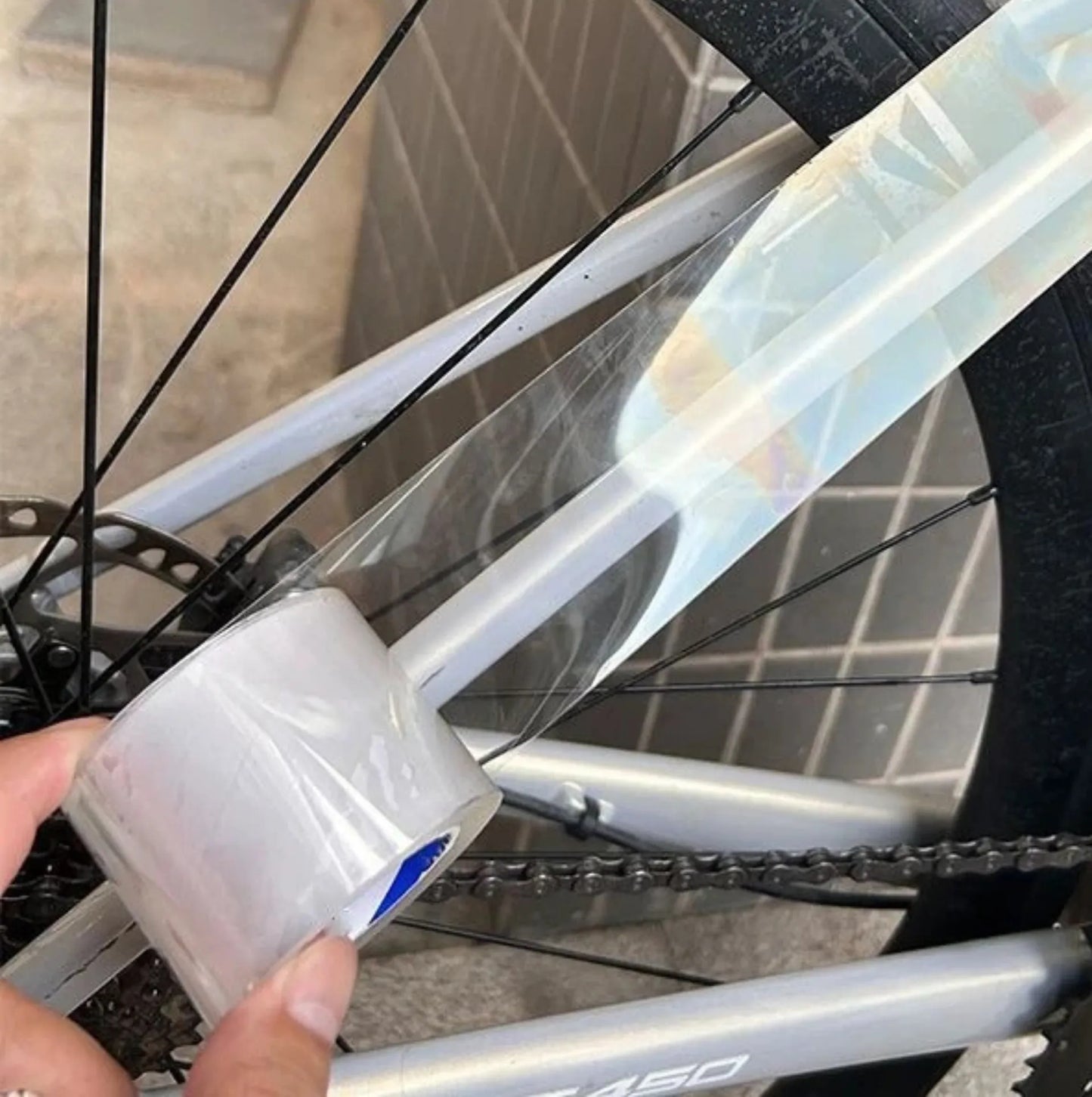 Ruban protecteur transparent pour cadre de vélo – 7 cm × 5 m – Anti-rayures et invisible