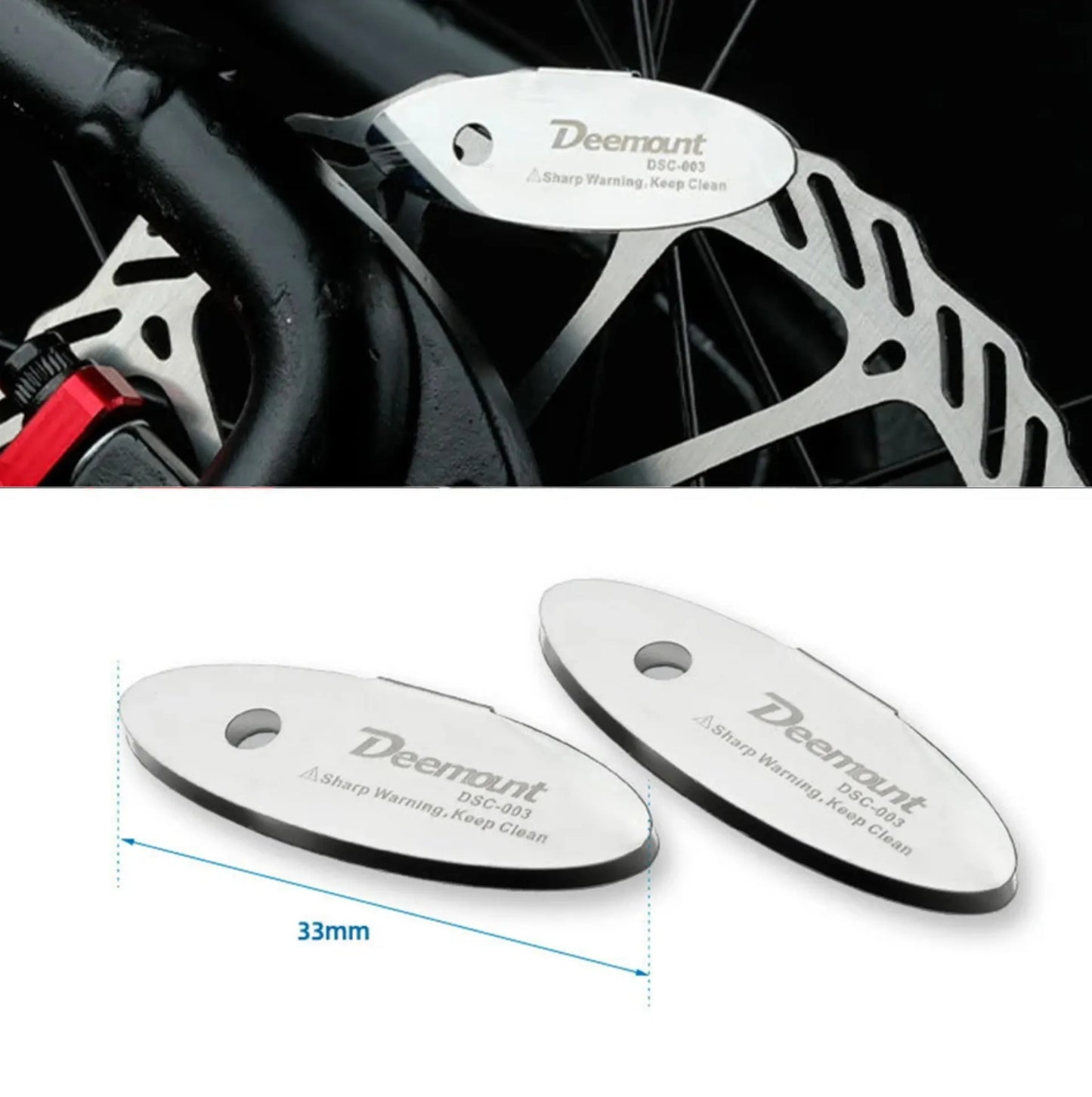 Ajusteur de jeu frein à disque – Modèle Ovale – Inox 304 – Pour étriers 2 à 6 pistons – 33×19 mm
