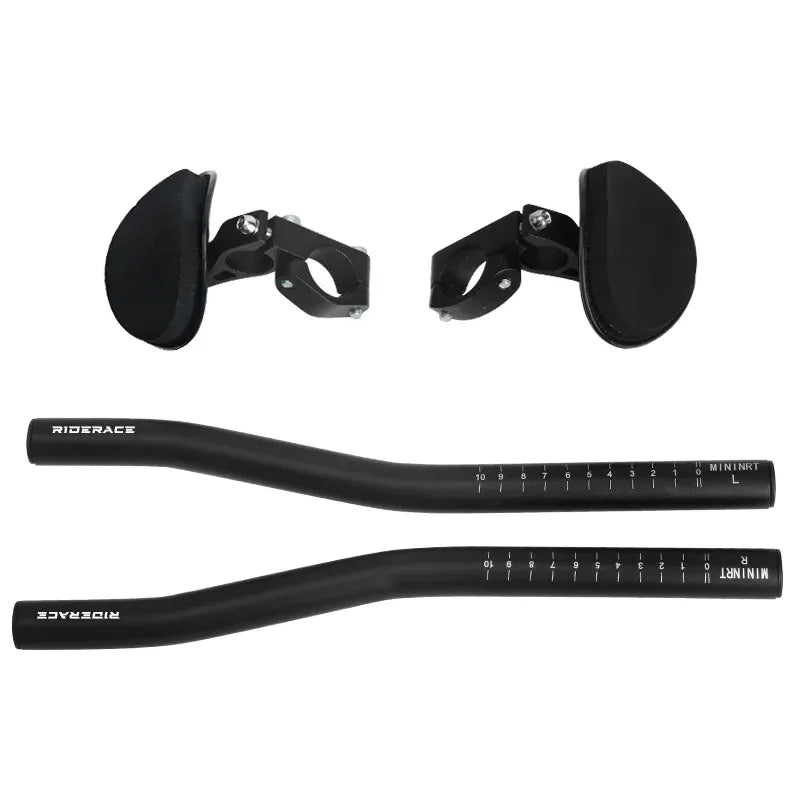 Barres aérodynamiques Triathlon Riderace – Repose-bras TT pour vélo route/VTT – Alliage d'aluminium – 25,4 à 31,8 mm