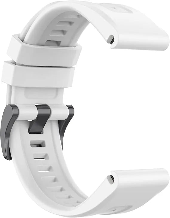 Bracelet de montre en silicone – Compatible Garmin et COROS - Blanc