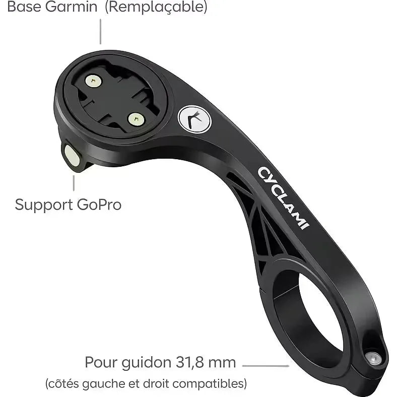 Support déporté XL bras allongé optimisé pour Garmin 1030/1040/1050