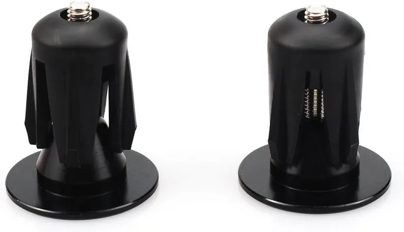 Bouchons de cintre vélo – 22 à 24 mm – Vis M4 – Noir