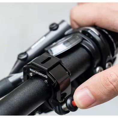 Mini Sonnette de Vélo Noire - Design Compact et Puissant, Fixation Facile pour Guidon