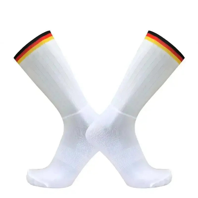 Chaussettes de cyclisme – Respirantes, compressives et confortables – Taille 39-45