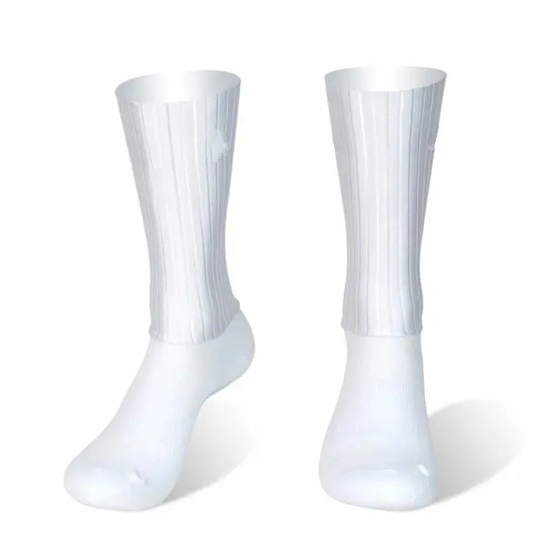 Chaussettes vélo Aero été – Mi-hautes avec grip silicone