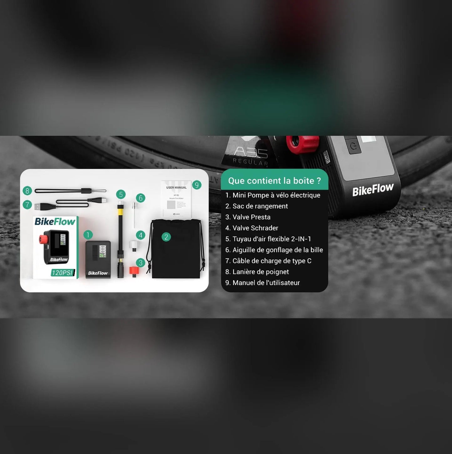 Compresseur Portable Ultra-Compact, Puissant et Intelligent
