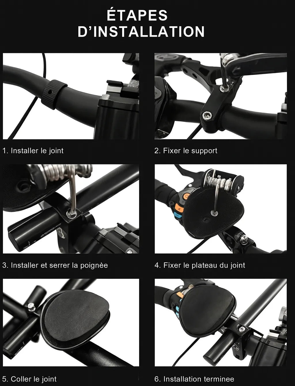 Barres aérodynamiques Triathlon Riderace – Repose-bras TT pour vélo route/VTT – Alliage d'aluminium – 25,4 à 31,8 mm