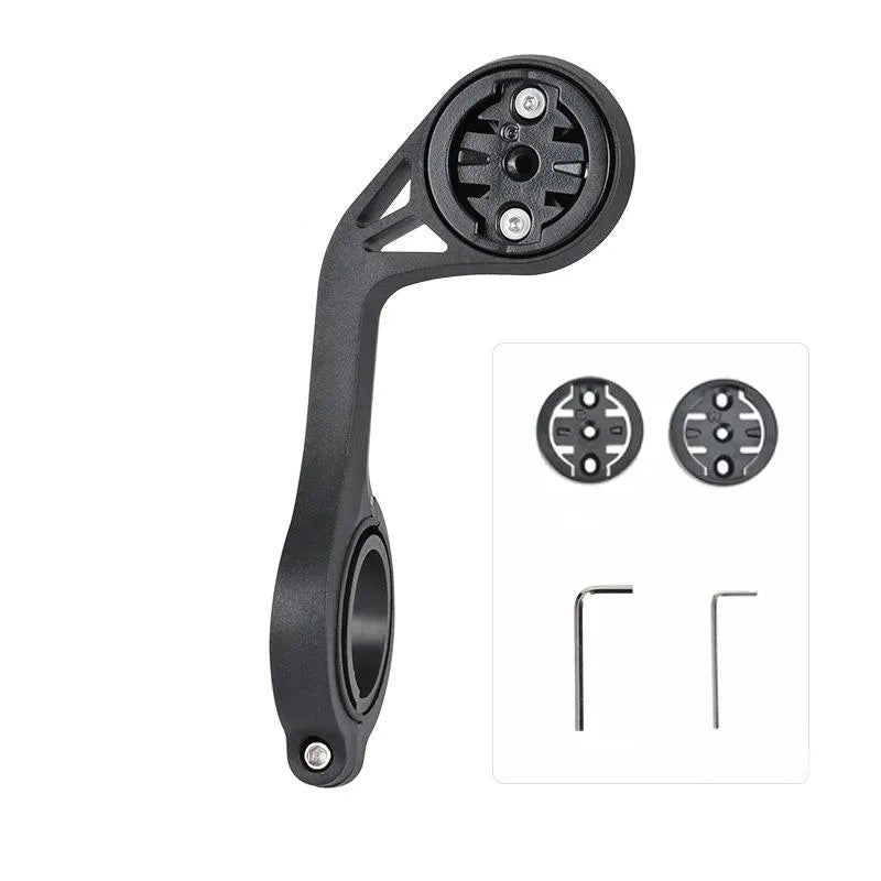 Support déporté XL bras allongé optimisé BikeFlow pour Garmin 1030/1040/1050 - Wahoo - Bryton + fixation éclairage ou gopro