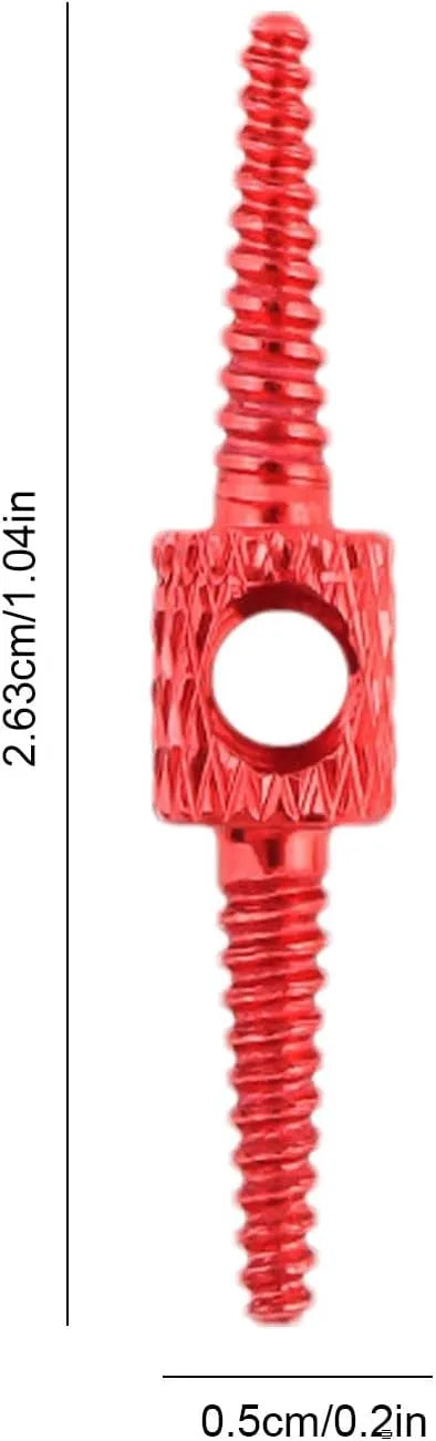 Kit routage câble interne vélo – Aluminium rouge – 2 pièces – Pour frein et dérailleur – Compatibilité universelle