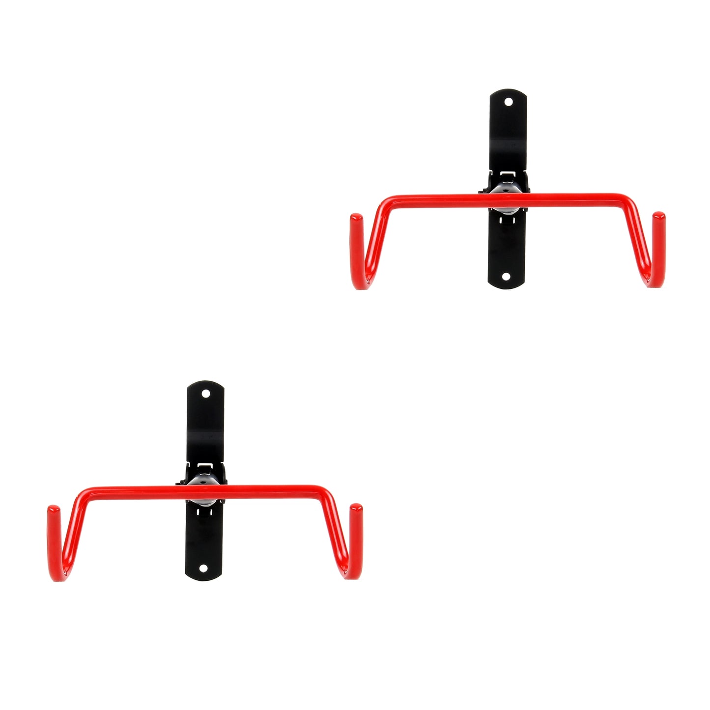 Lot de 2 Support mural pliable pour vélos-Capacité de charge par crochet 30 kg, Suspension du cadre