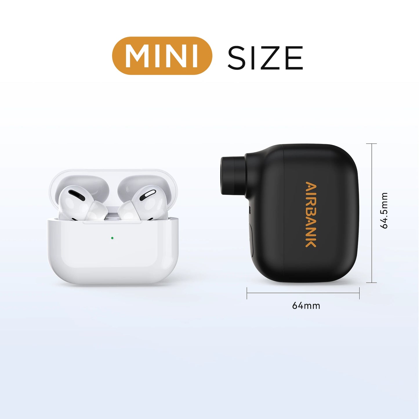 Mini Pompe à Vélo Portable Rechargeable - 100 PSI, Type-C, Compatible Schrader et Presta Bikeflow