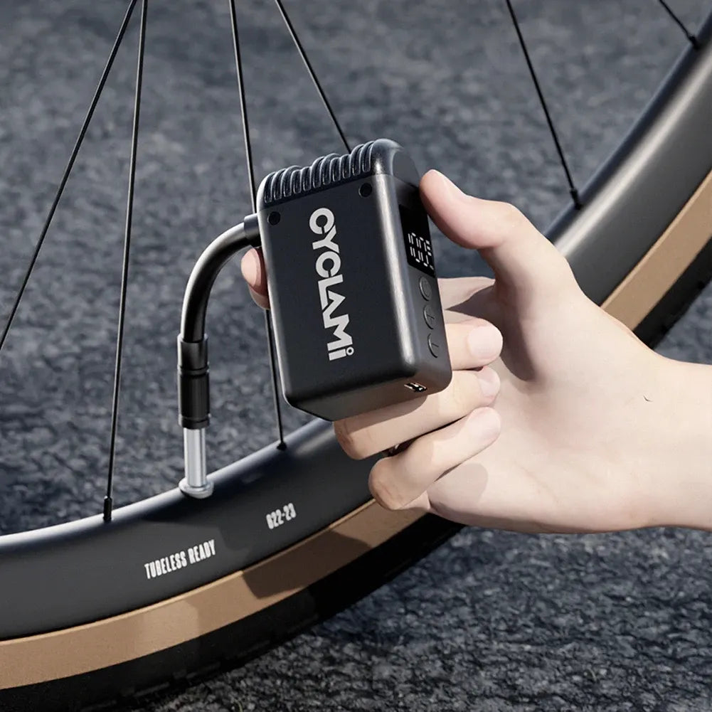 Mini Pompe Électrique Cyclami X1 – Ultra Compacte, 120 PSI, Recharge Rapide - 110g