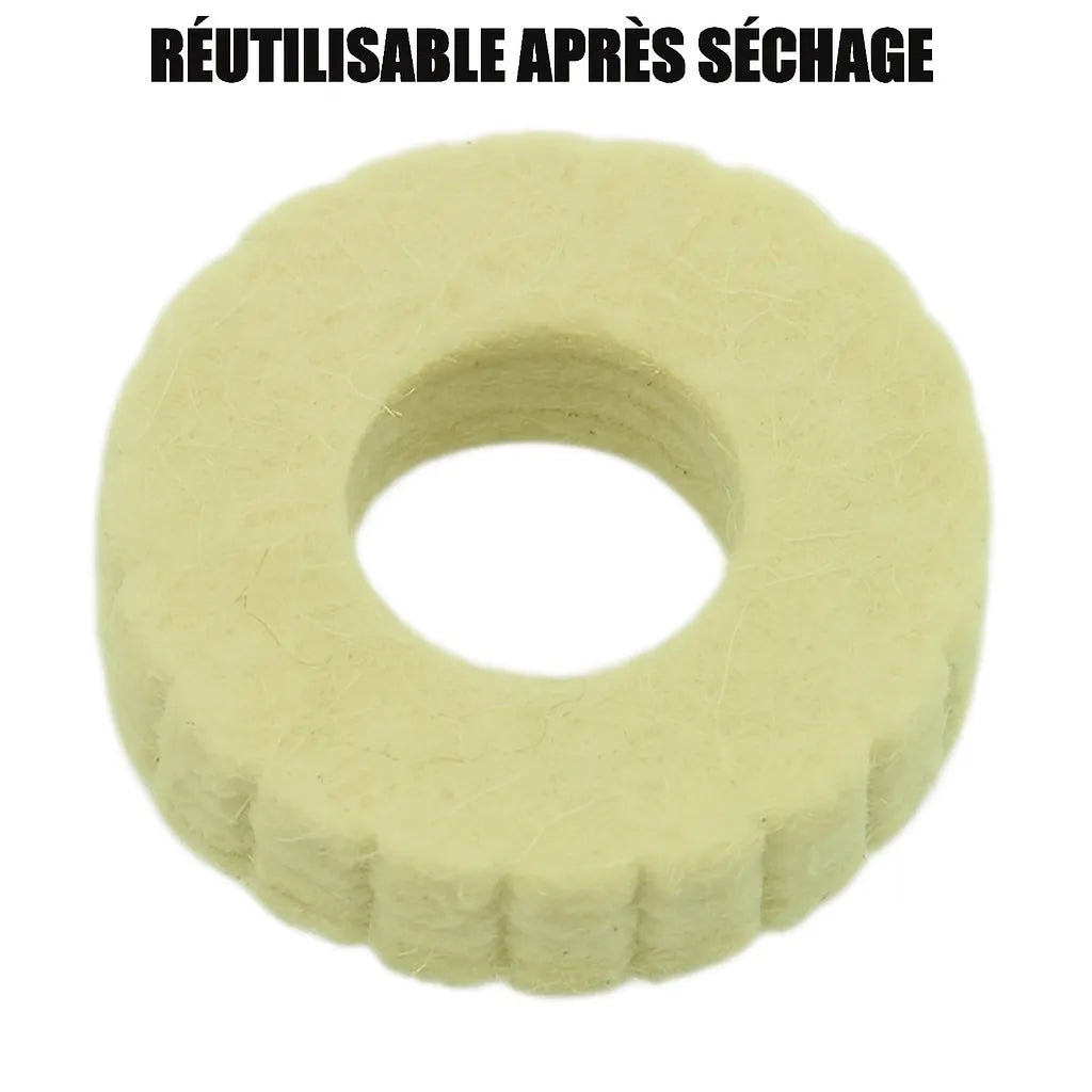 Outil de lubrification chaîne vélo – Réutilisable – Type rouleau – Pour huile de chaîne
