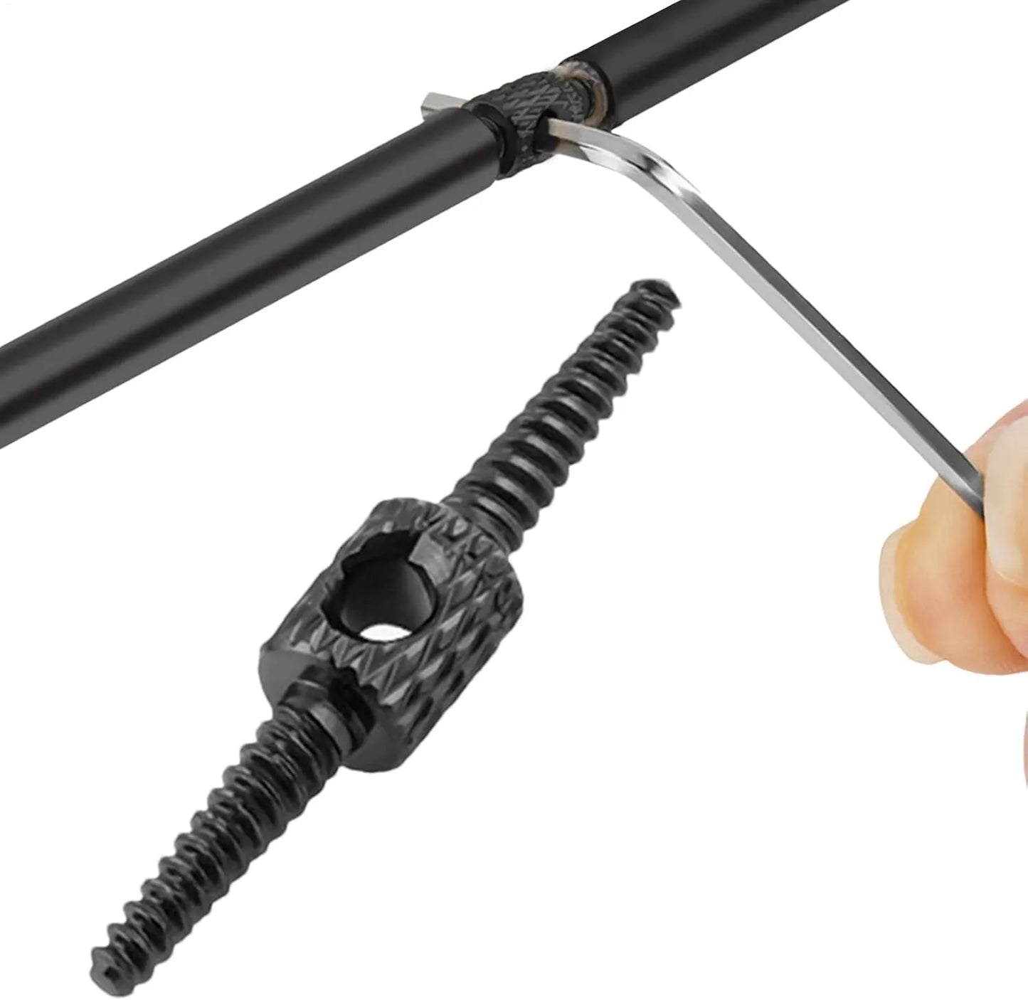 Outil de routage câble interne vélo – Aluminium noir – 2 pièces – Pour frein et dérailleur – Compatibilité universelle