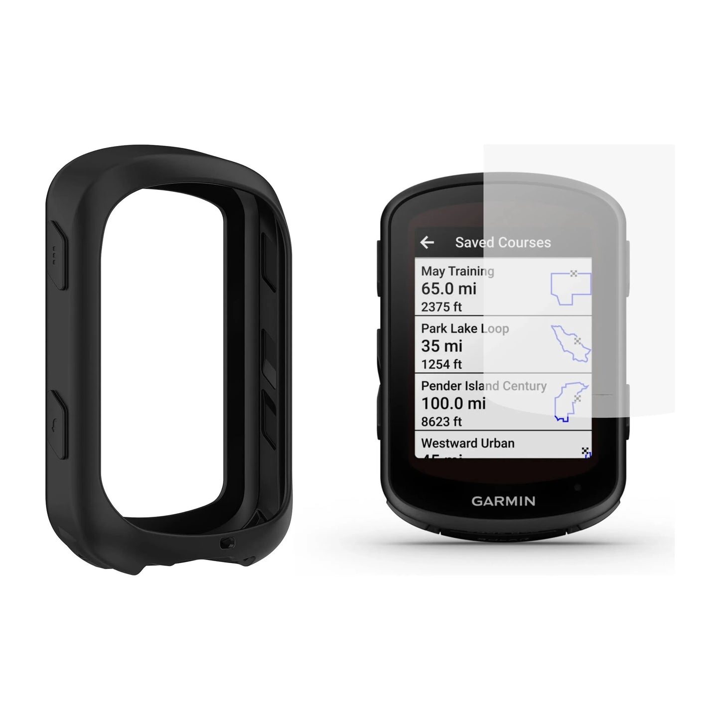 Pack de protection pour compteur GPS vélo Garmin Edge 840 – Housse silicone et écran de protection
