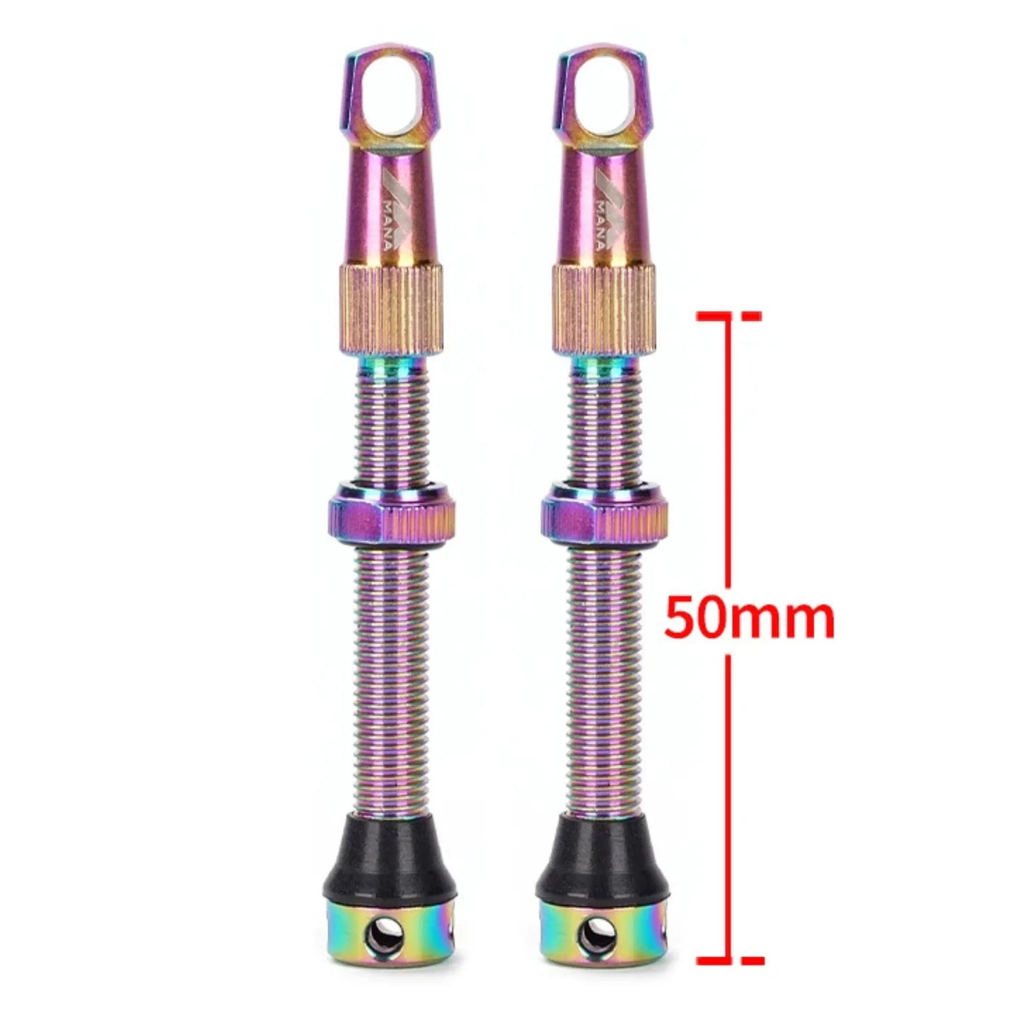 Paire de valves tubeless Presta 53 mm