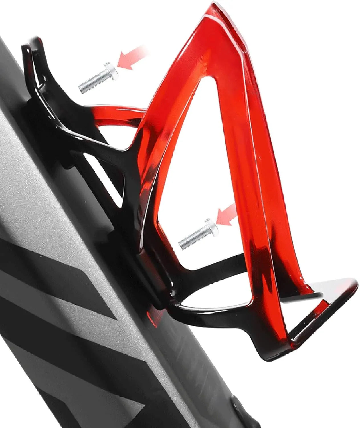 Porte-bidon vélo en plastique PC – Ultra léger et résistant - Rouge