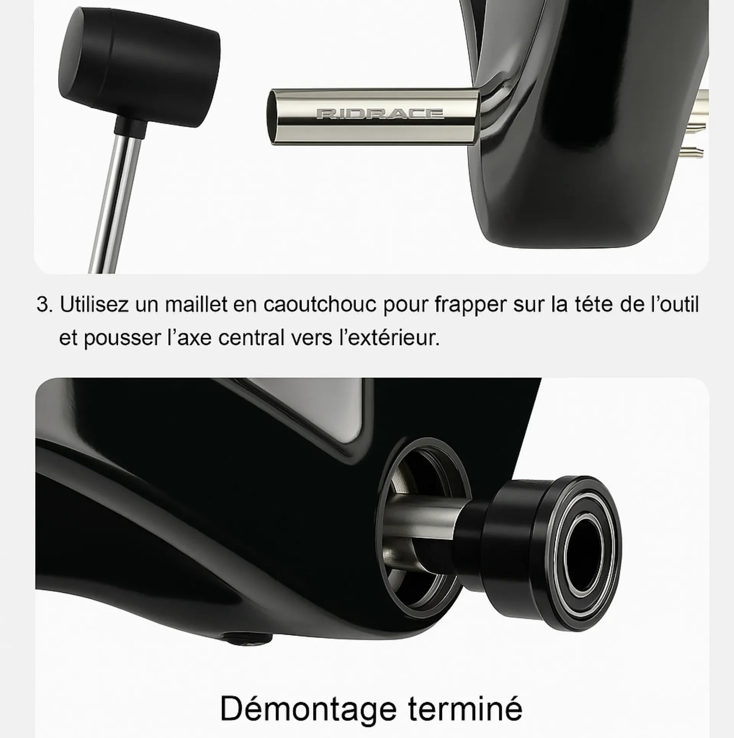 Extracteur de boîtier de pédalier press-fit – Compatible BB86, BB92, BB30, PF30