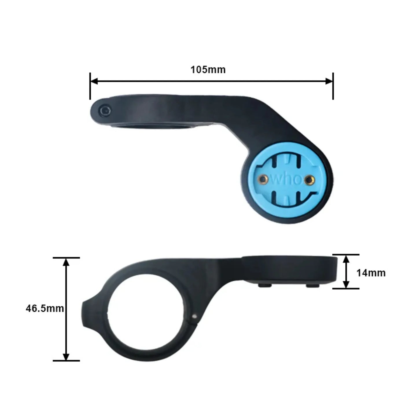 Support déporté compatible Wahoo Bolt v2 Elemnt Roam et Element Roam v2