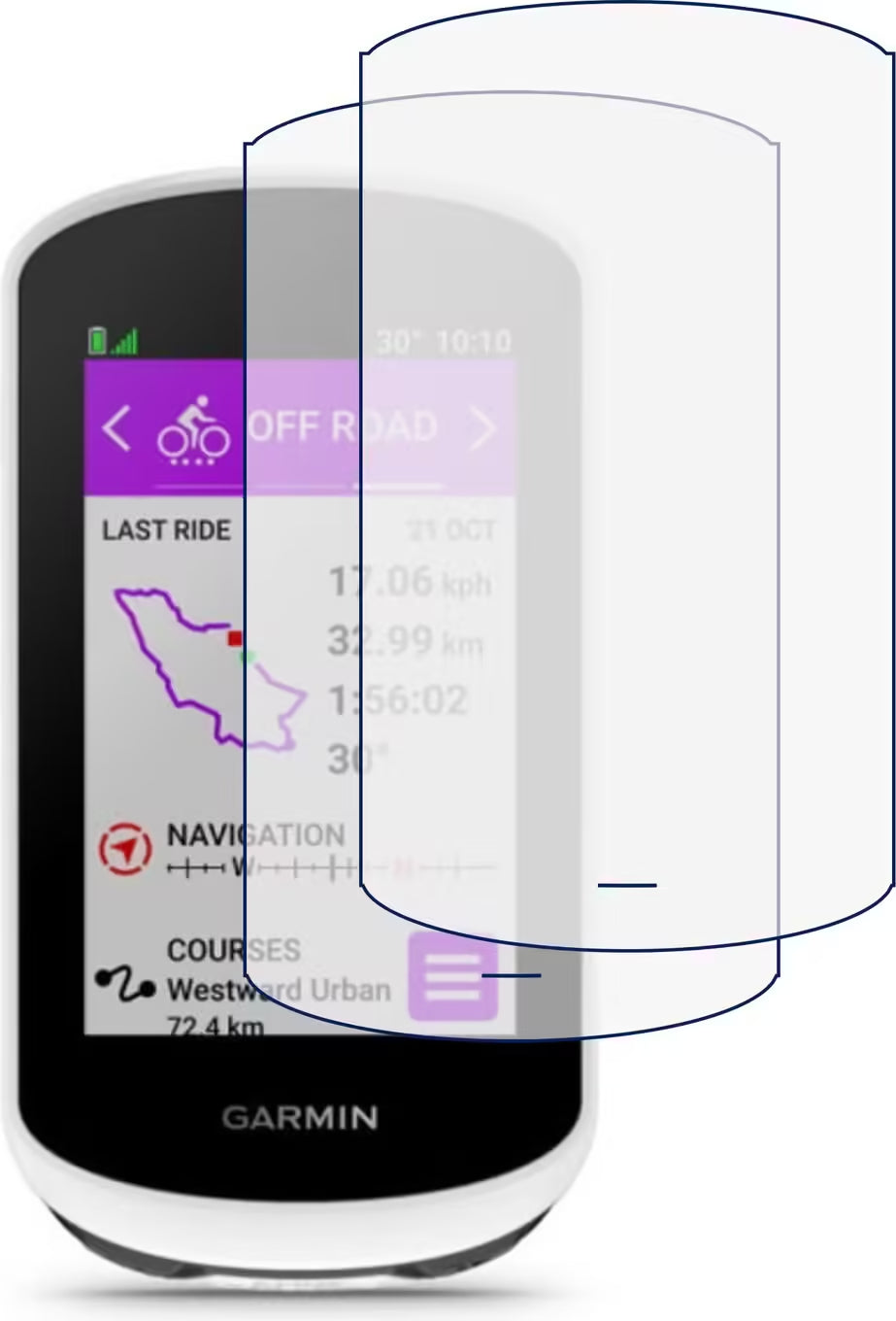 Protections d'écran en verre trempé 9H pour Garmin Edge Explore 2 – Anti-choc & anti-rayure
