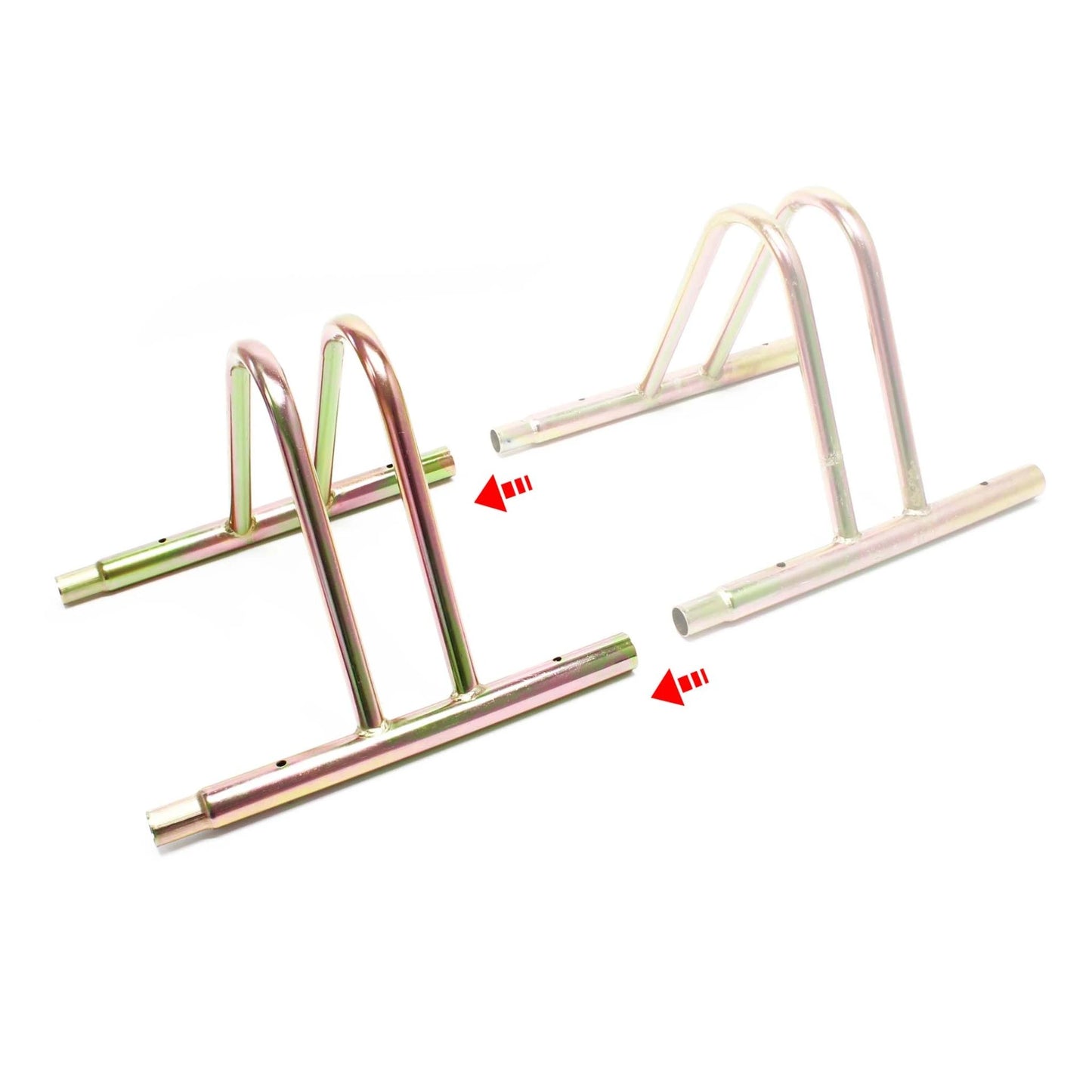 Râtelier pour 1 vélo-Extensible- Montage au sol-Support vélo en acier anodisé-Pied béquille de stationnement