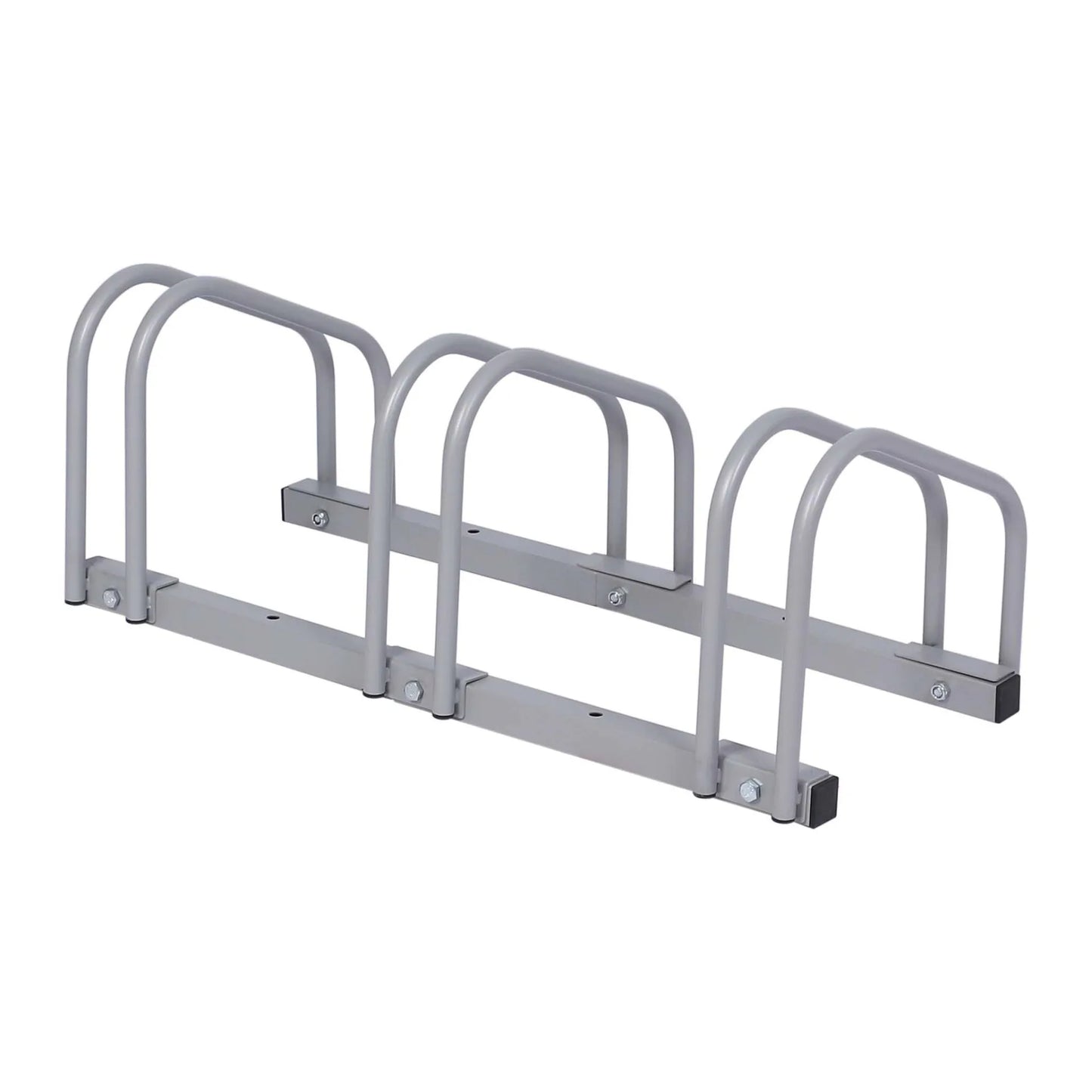 Râtelier pour 3 vélos - Extensible, Montage au sol, Support bicyclette en acier galvanisé A3