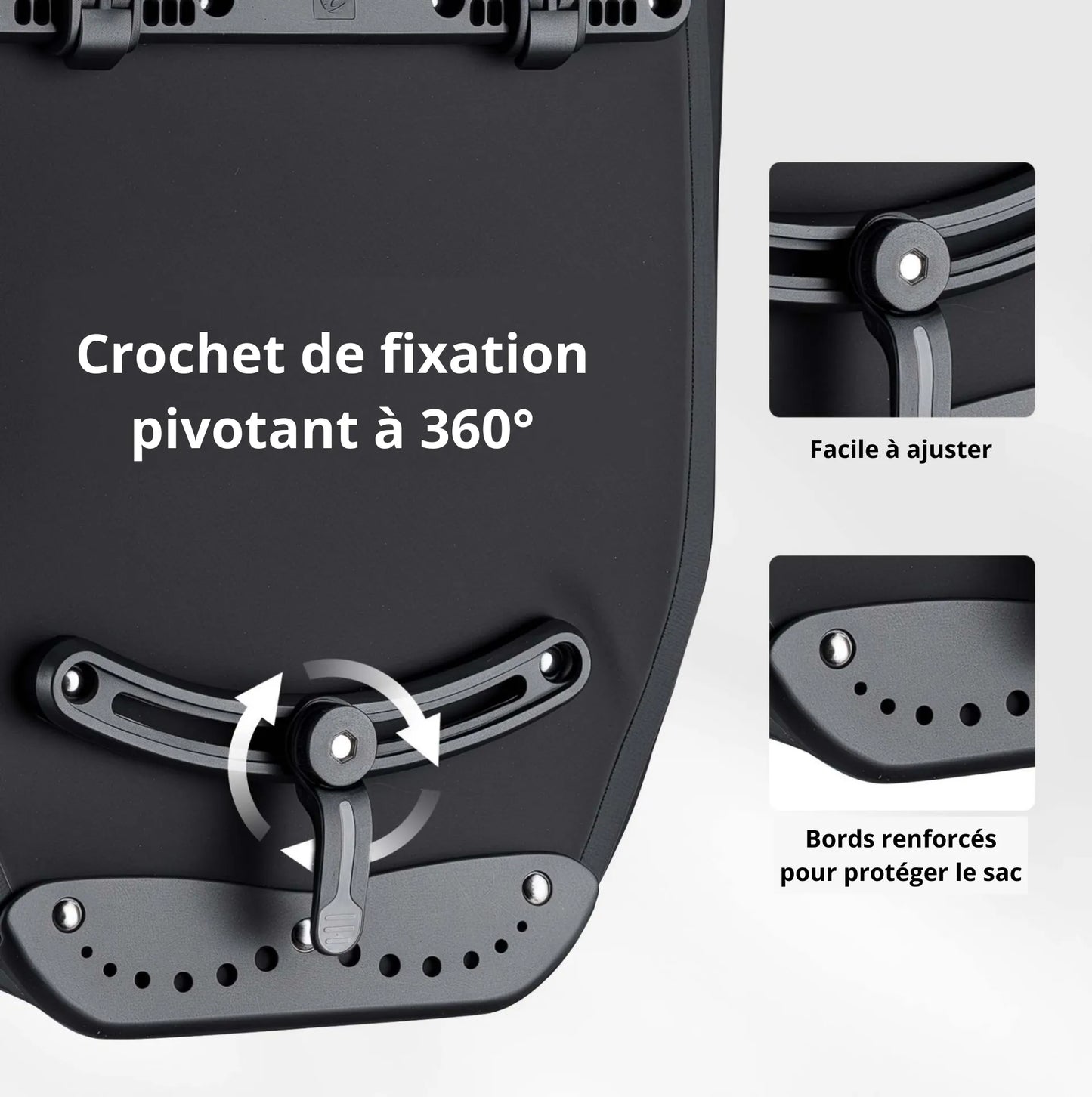 Sacoche vélo pour porte-bagage 28 L Wiltec – Étanche, spacieuse et prête à affronter tous vos trajets