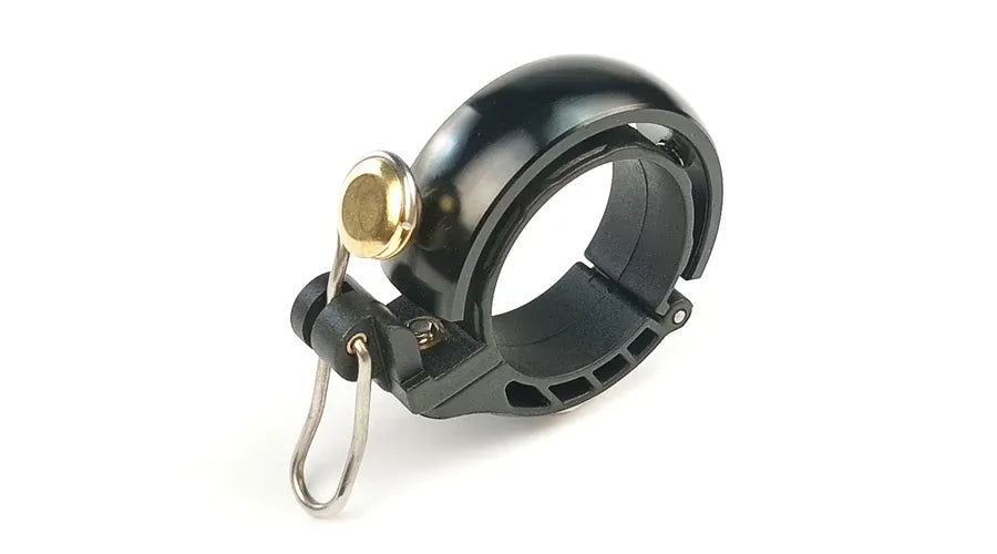Sonnette de vélo design circulaire en cuivre - Noir