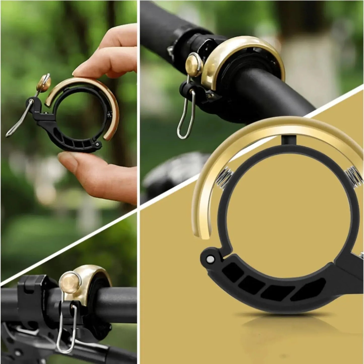 Sonnette de vélo design en cuivre – Discrète, puissante et durable