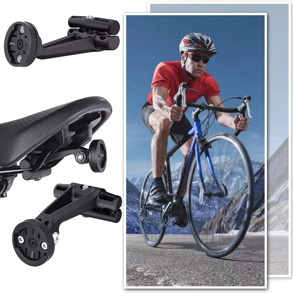 Support Feu Arrière Garmin Varia Radar - Fixation Antidérapante pour Rail de Selle Bikeflow