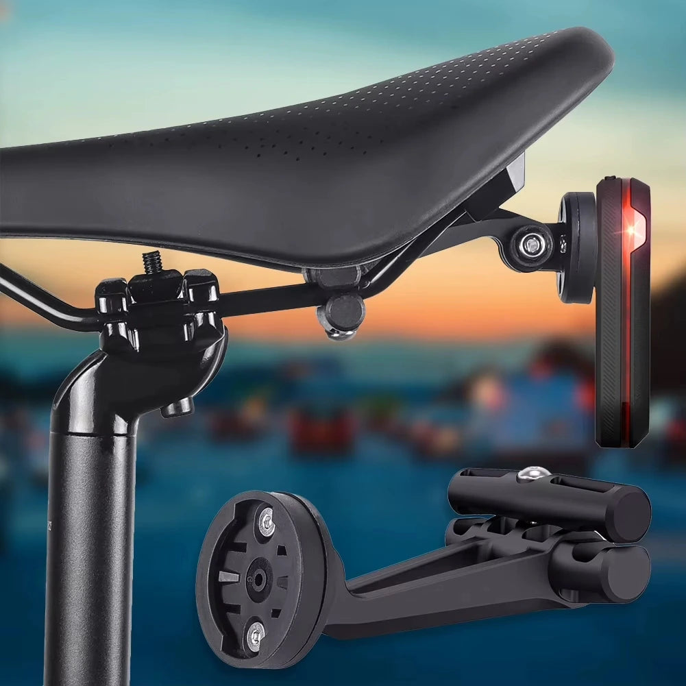 Support Feu Arrière Garmin Varia Radar - Fixation Antidérapante pour Rail de Selle Bikeflow
