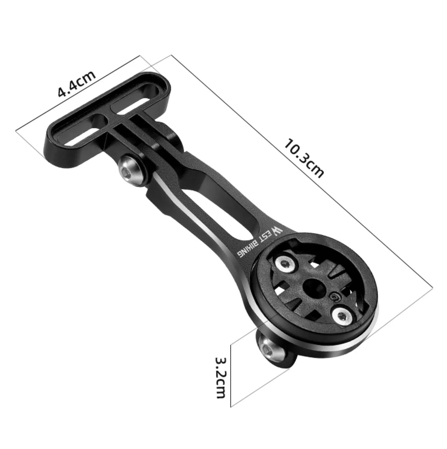 Support compteur vélo West Biking angle réglable à 180° compatible Garmin/Bryton/Wahoo