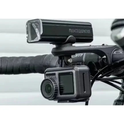 Support déporté ROCKBROS pour compteur et accessoires vélo – Compatible Garmin & IGS Bikeflow
