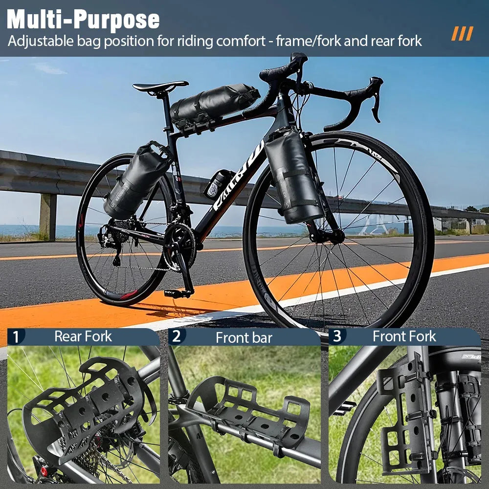 Support de sac de vélo – Polyvalent avec sangles intégrées – 5L