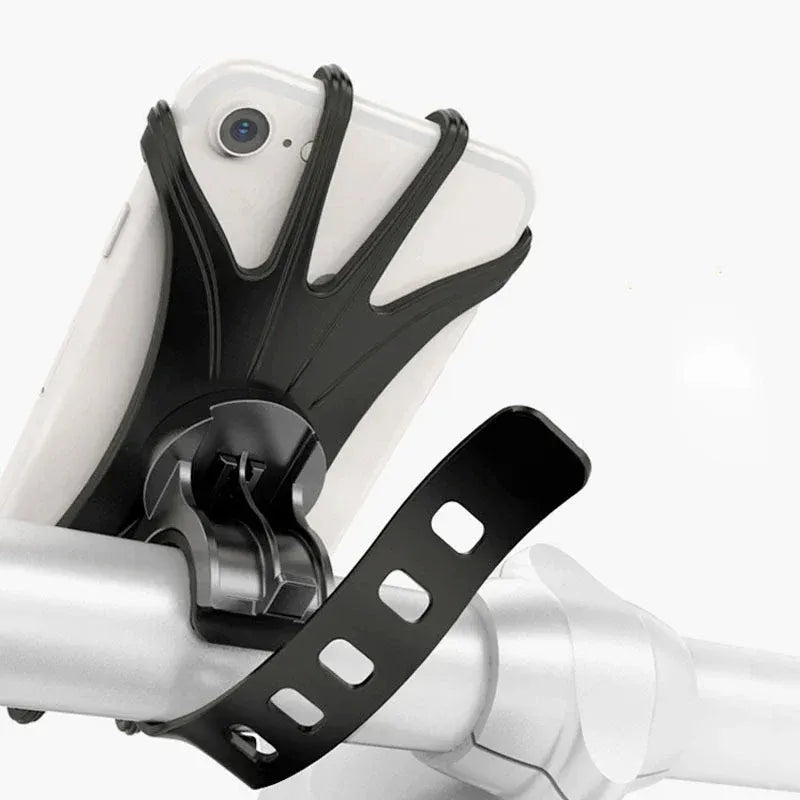 Support smartphone universel en silicone pour vélo – Compatible téléphones 4,5 à 7 pouces