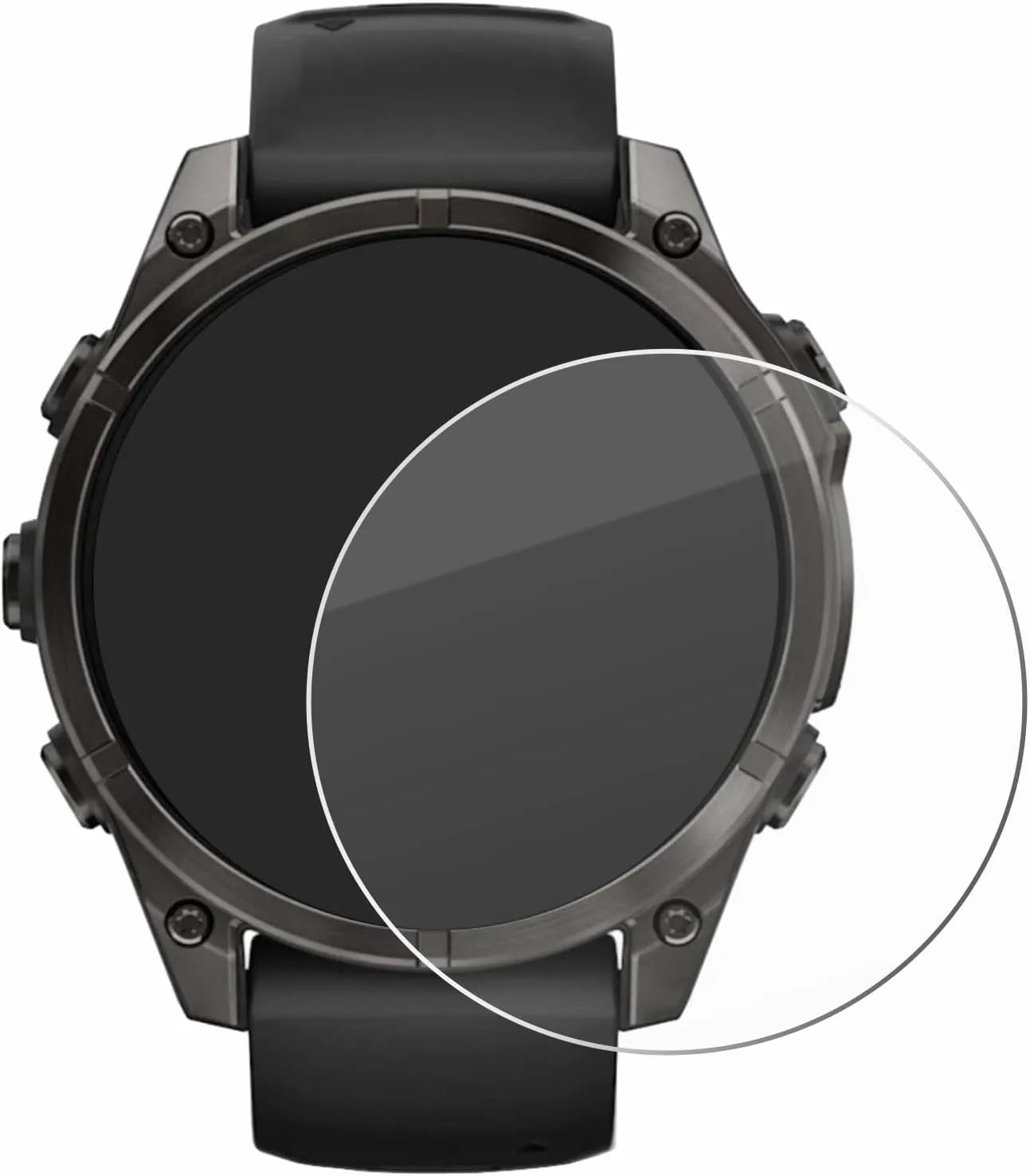 Verre trempé pour Garmin Fenix 8 Pro Sapphire – Protection écran HD 9H – 47mm