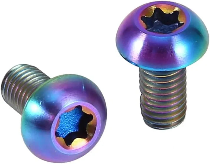 Vis Torx T25 pour disque de frein – Acier inox – M5×9 mm – Multicolore – 12 pièces