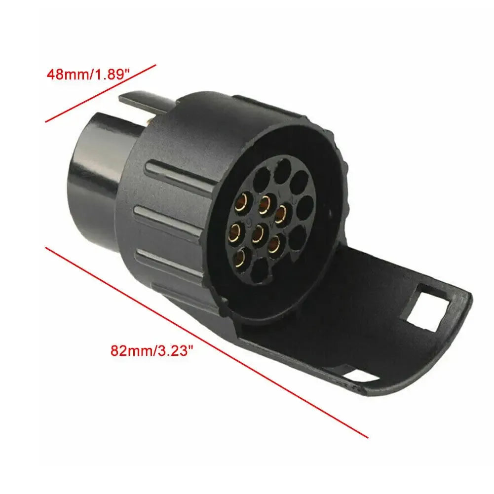 Adaptateur prise remorque 7 broches vers 13 broches – 12V – Compact et étanche