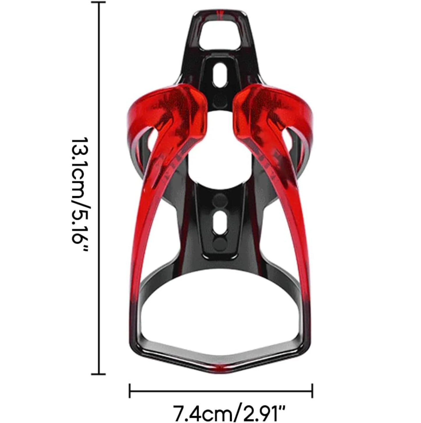 Porte-bidon vélo en plastique PC – Ultra léger et résistant - Rouge