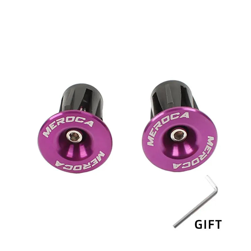 Bouchons de cintre vélo – 22 à 24 mm – Vis M4 – Violet
