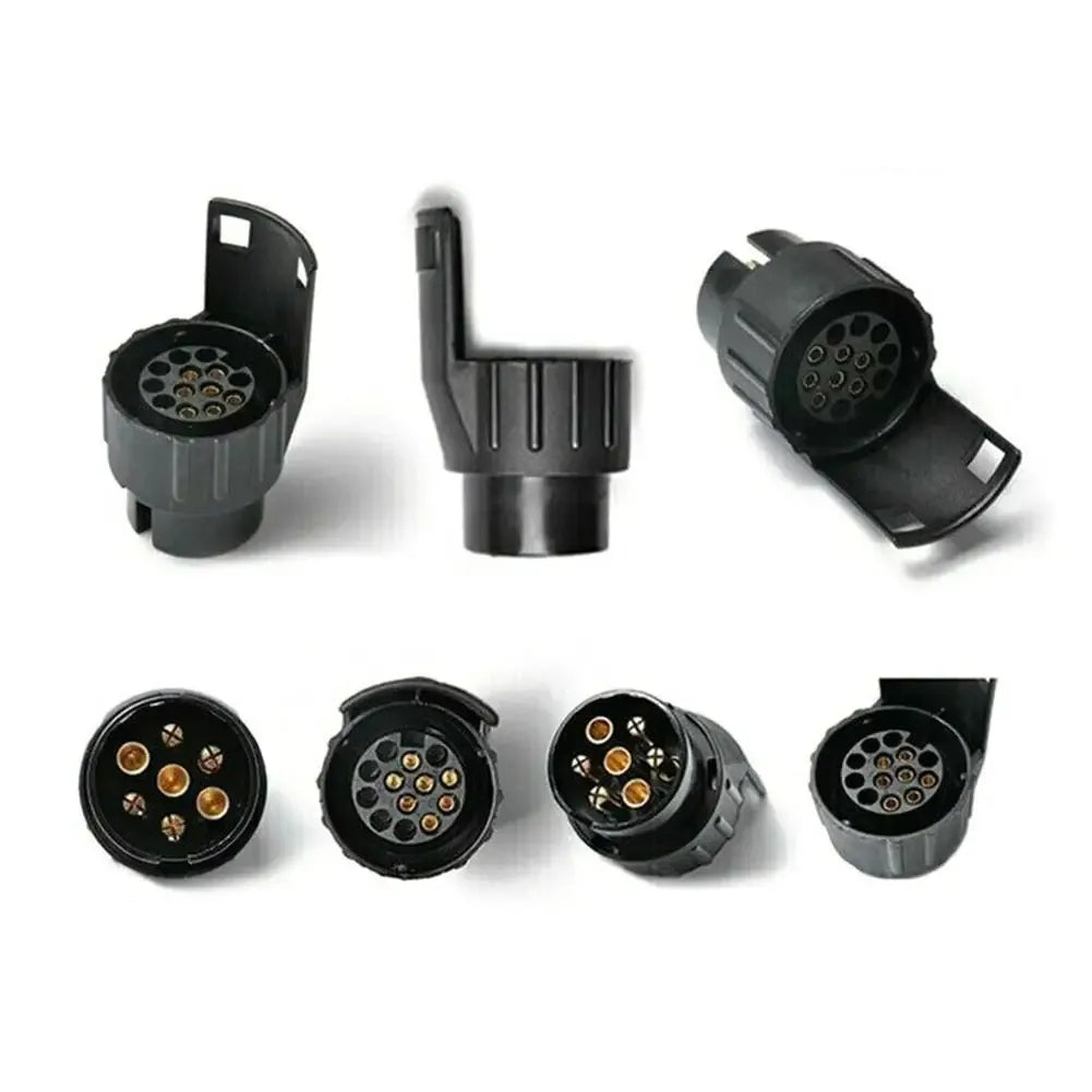 Adaptateur prise remorque 7 broches vers 13 broches – 12V – Compact et étanche