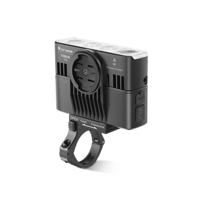 Lampe avant vélo haute puissance 1700 lumens angle ajustable - support compteur/éclairage - West Biking
