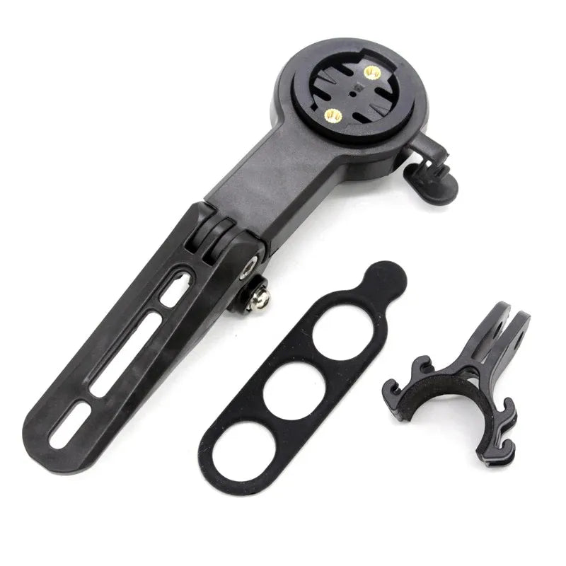 Support vélo 4-en-1 compatible Garmin, Cateye, Bryton – Compteur, sonnette, éclairage, GoPro